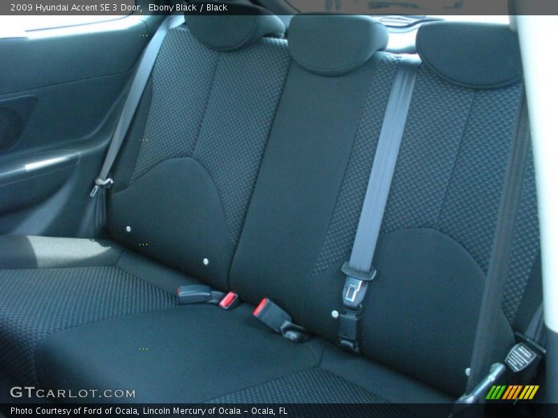  2009 Accent SE 3 Door Black Interior