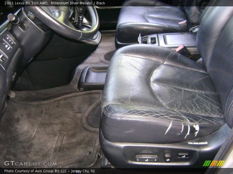 Millennium Silver Metallic / Black 2001 Lexus RX 300 AWD