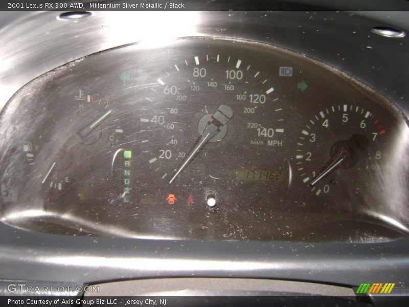 Millennium Silver Metallic / Black 2001 Lexus RX 300 AWD