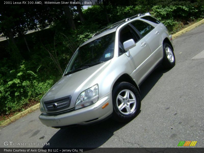 Millennium Silver Metallic / Black 2001 Lexus RX 300 AWD