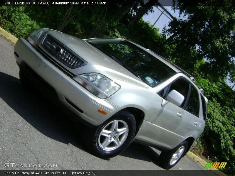 Millennium Silver Metallic / Black 2001 Lexus RX 300 AWD