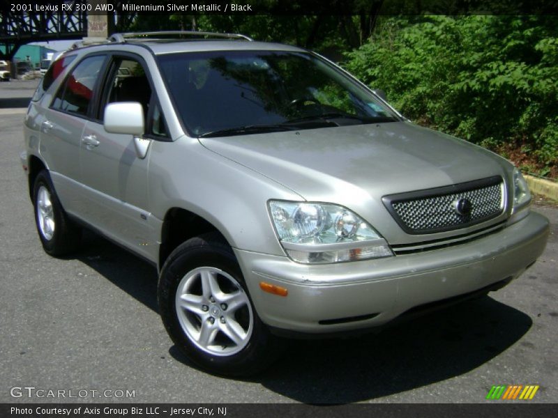 Millennium Silver Metallic / Black 2001 Lexus RX 300 AWD