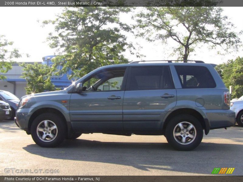 Steel Blue Metallic / Gray 2008 Honda Pilot EX-L 4WD