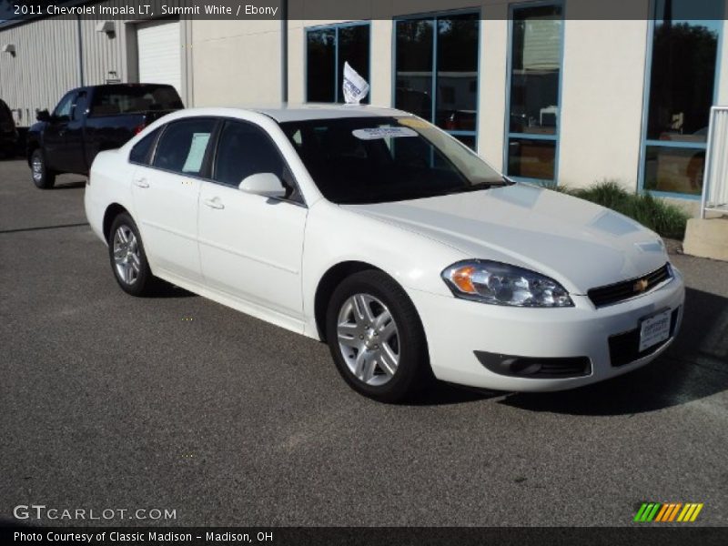 Summit White / Ebony 2011 Chevrolet Impala LT