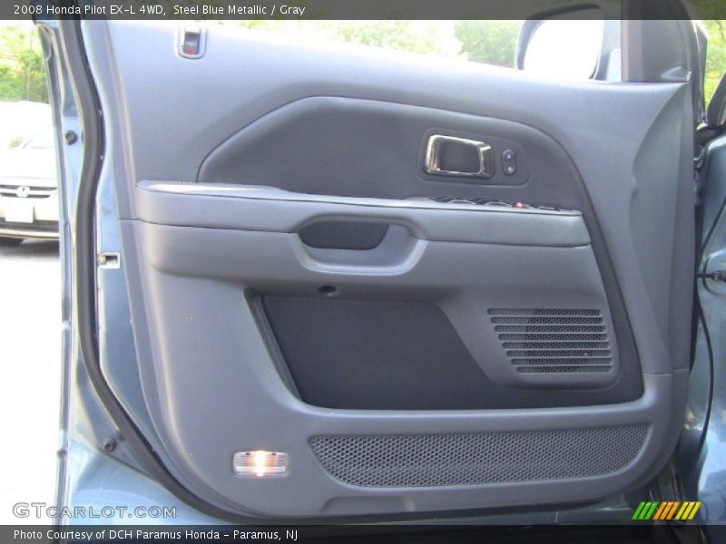 Steel Blue Metallic / Gray 2008 Honda Pilot EX-L 4WD