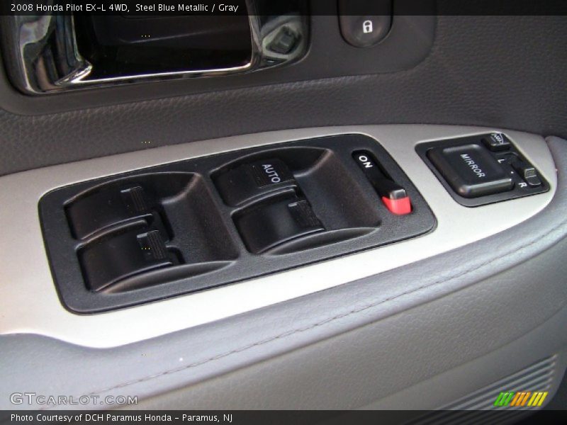 Steel Blue Metallic / Gray 2008 Honda Pilot EX-L 4WD
