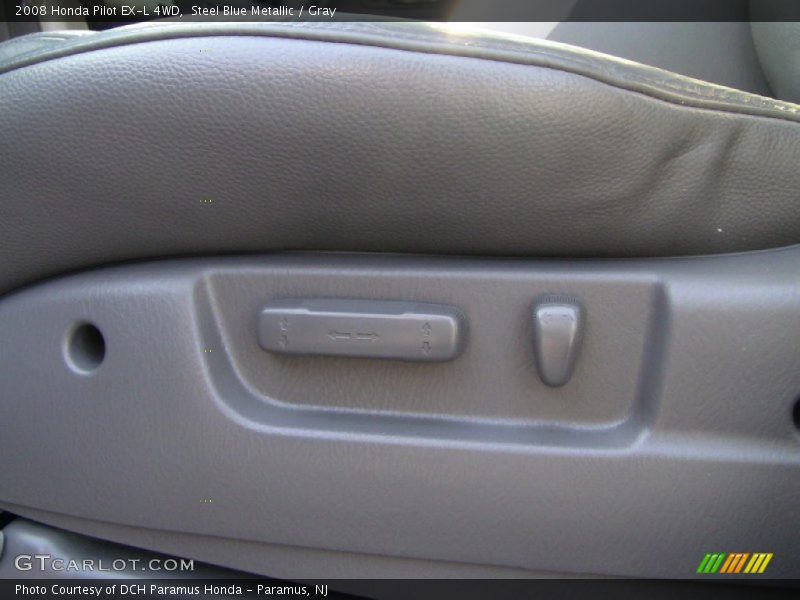 Steel Blue Metallic / Gray 2008 Honda Pilot EX-L 4WD