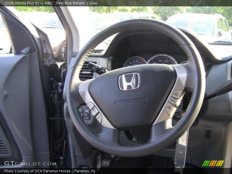Steel Blue Metallic / Gray 2008 Honda Pilot EX-L 4WD