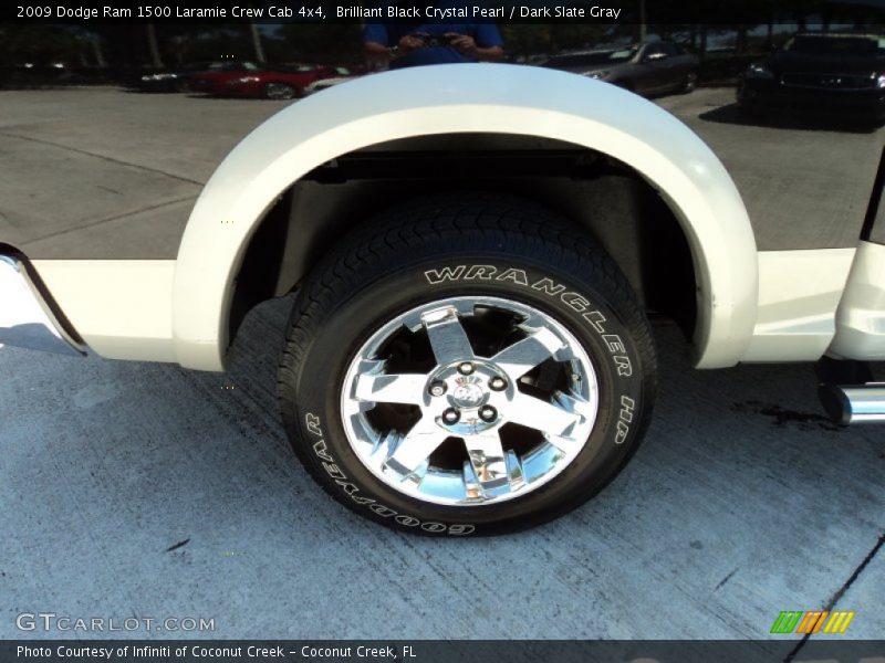 Brilliant Black Crystal Pearl / Dark Slate Gray 2009 Dodge Ram 1500 Laramie Crew Cab 4x4