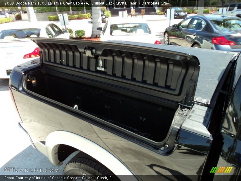 Brilliant Black Crystal Pearl / Dark Slate Gray 2009 Dodge Ram 1500 Laramie Crew Cab 4x4