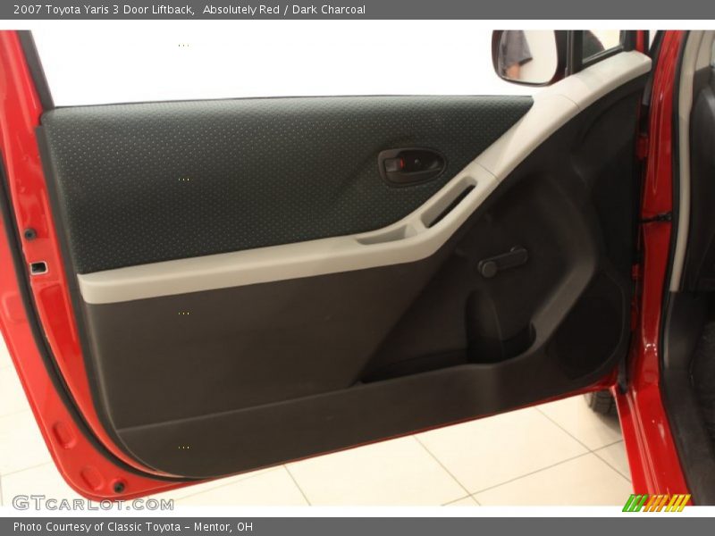 Absolutely Red / Dark Charcoal 2007 Toyota Yaris 3 Door Liftback