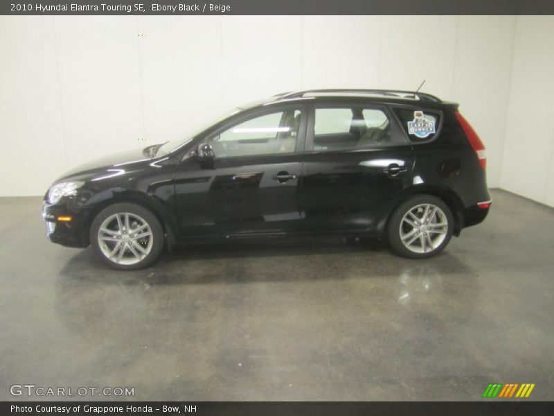 Ebony Black / Beige 2010 Hyundai Elantra Touring SE