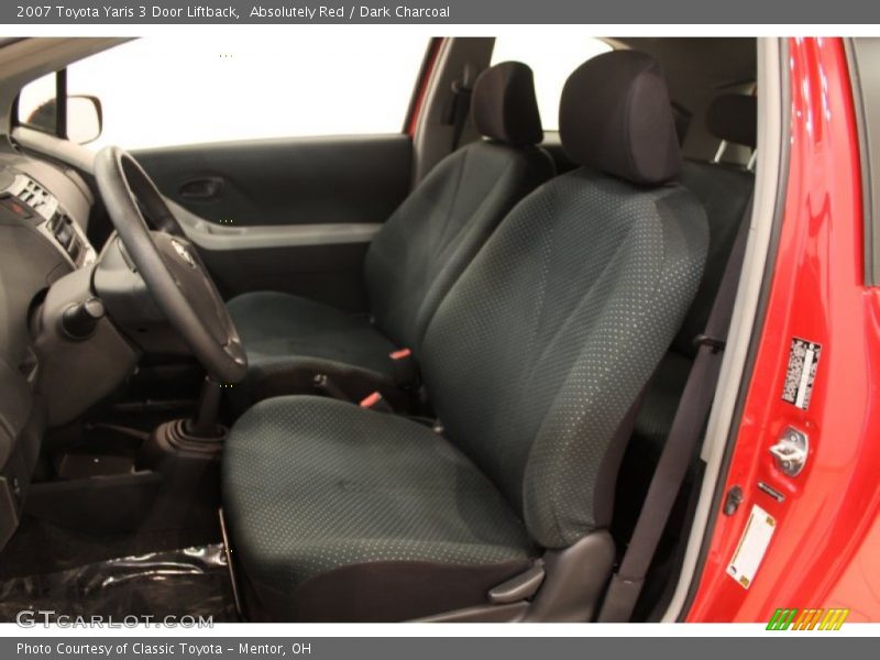 Absolutely Red / Dark Charcoal 2007 Toyota Yaris 3 Door Liftback