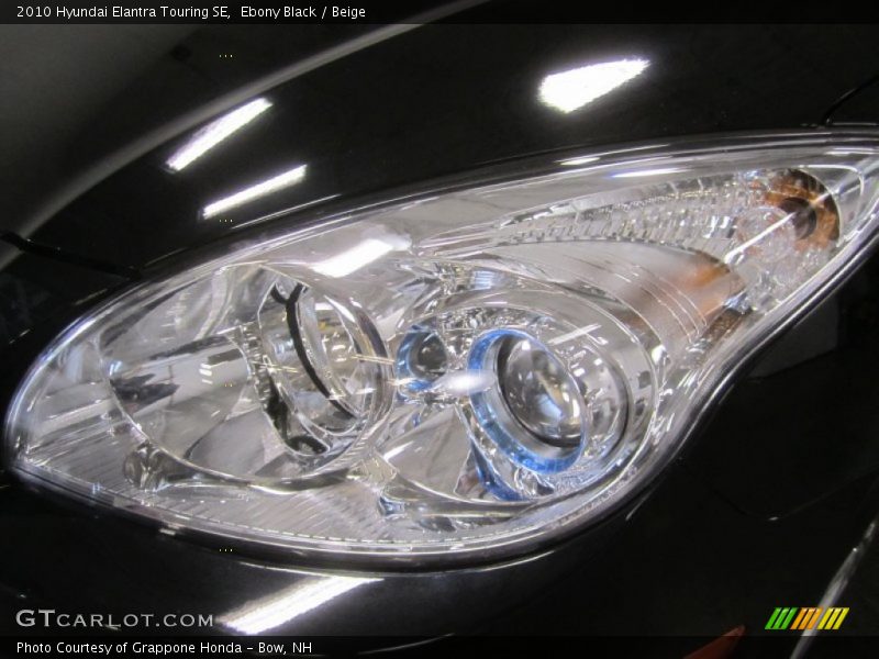 Ebony Black / Beige 2010 Hyundai Elantra Touring SE