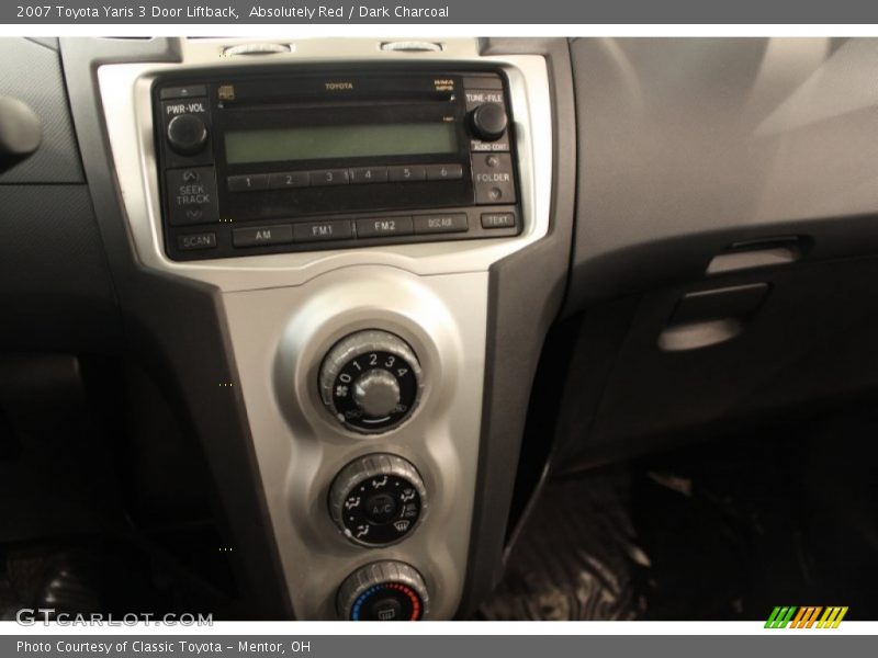 Absolutely Red / Dark Charcoal 2007 Toyota Yaris 3 Door Liftback