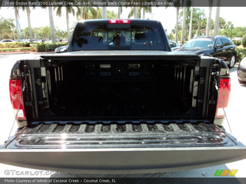 Brilliant Black Crystal Pearl / Dark Slate Gray 2009 Dodge Ram 1500 Laramie Crew Cab 4x4