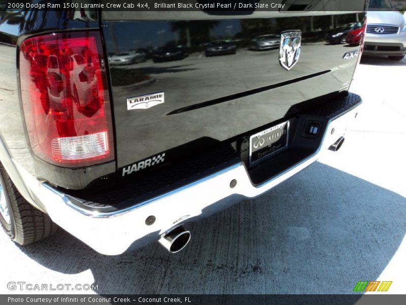 Brilliant Black Crystal Pearl / Dark Slate Gray 2009 Dodge Ram 1500 Laramie Crew Cab 4x4