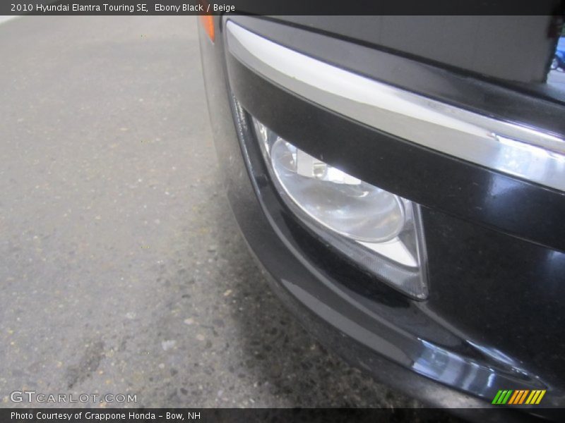 Ebony Black / Beige 2010 Hyundai Elantra Touring SE