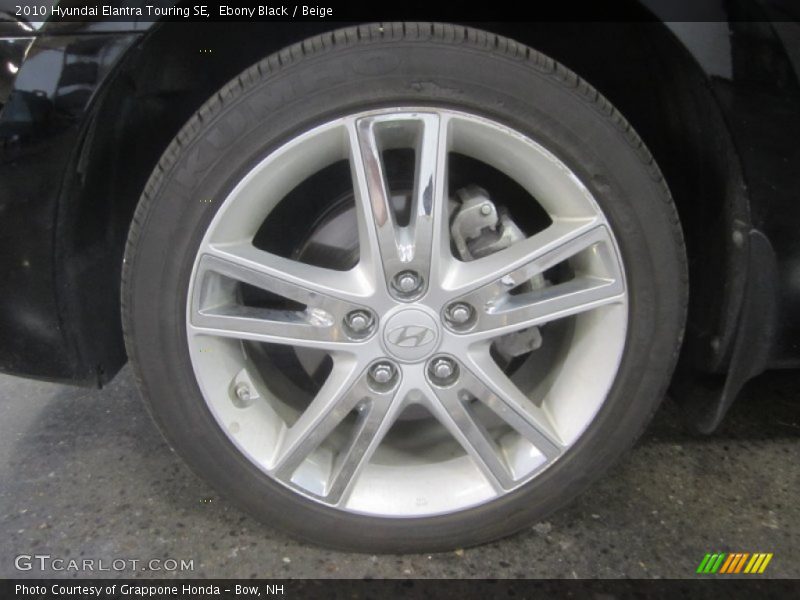 Ebony Black / Beige 2010 Hyundai Elantra Touring SE