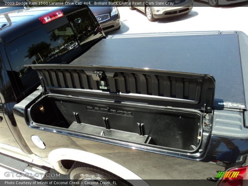 Brilliant Black Crystal Pearl / Dark Slate Gray 2009 Dodge Ram 1500 Laramie Crew Cab 4x4
