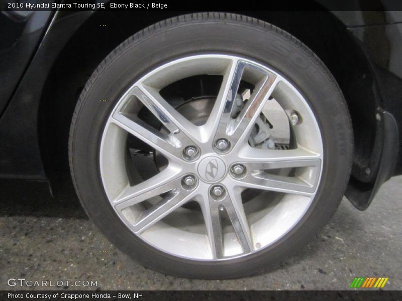 Ebony Black / Beige 2010 Hyundai Elantra Touring SE