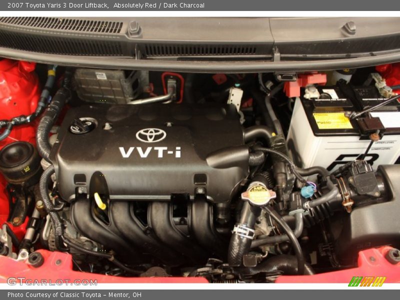 Absolutely Red / Dark Charcoal 2007 Toyota Yaris 3 Door Liftback