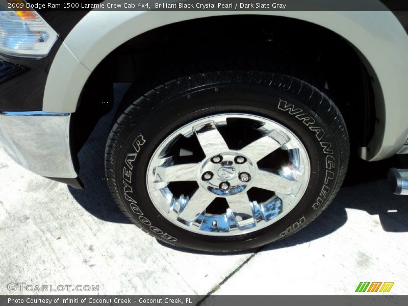 Brilliant Black Crystal Pearl / Dark Slate Gray 2009 Dodge Ram 1500 Laramie Crew Cab 4x4