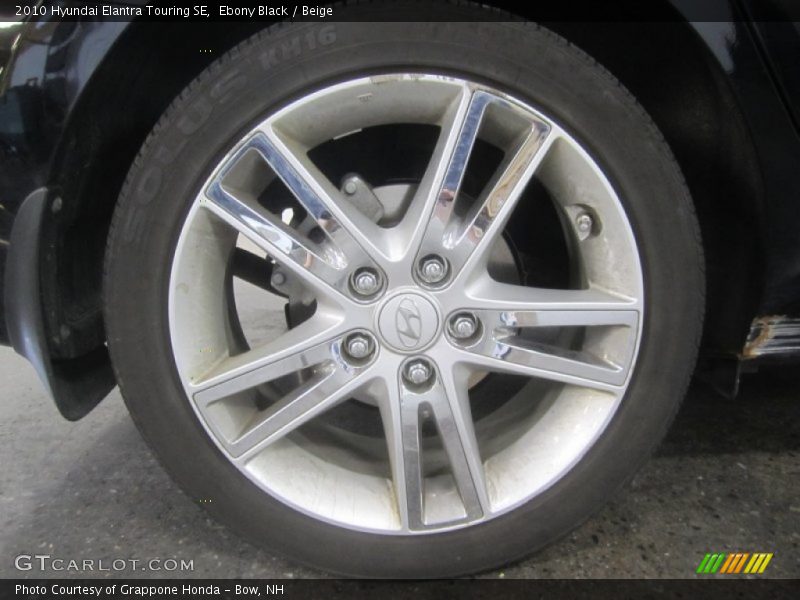 Ebony Black / Beige 2010 Hyundai Elantra Touring SE