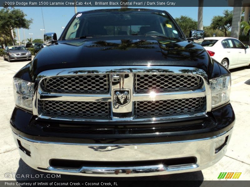 Brilliant Black Crystal Pearl / Dark Slate Gray 2009 Dodge Ram 1500 Laramie Crew Cab 4x4