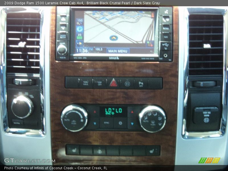 Brilliant Black Crystal Pearl / Dark Slate Gray 2009 Dodge Ram 1500 Laramie Crew Cab 4x4
