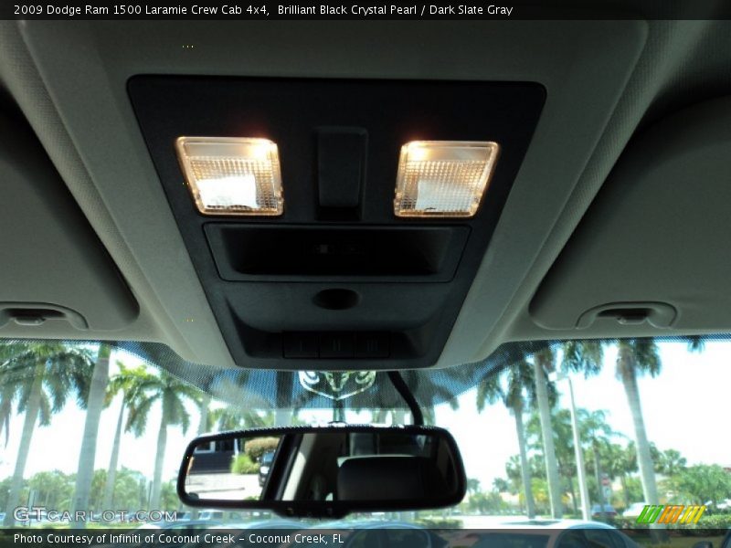 Brilliant Black Crystal Pearl / Dark Slate Gray 2009 Dodge Ram 1500 Laramie Crew Cab 4x4