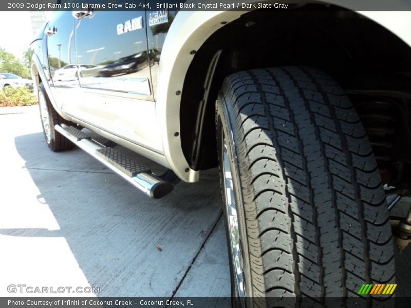 Brilliant Black Crystal Pearl / Dark Slate Gray 2009 Dodge Ram 1500 Laramie Crew Cab 4x4