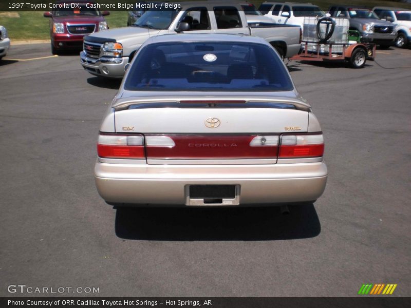 Cashmere Beige Metallic / Beige 1997 Toyota Corolla DX