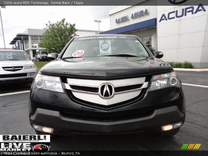 Formal Black / Taupe 2009 Acura MDX Technology