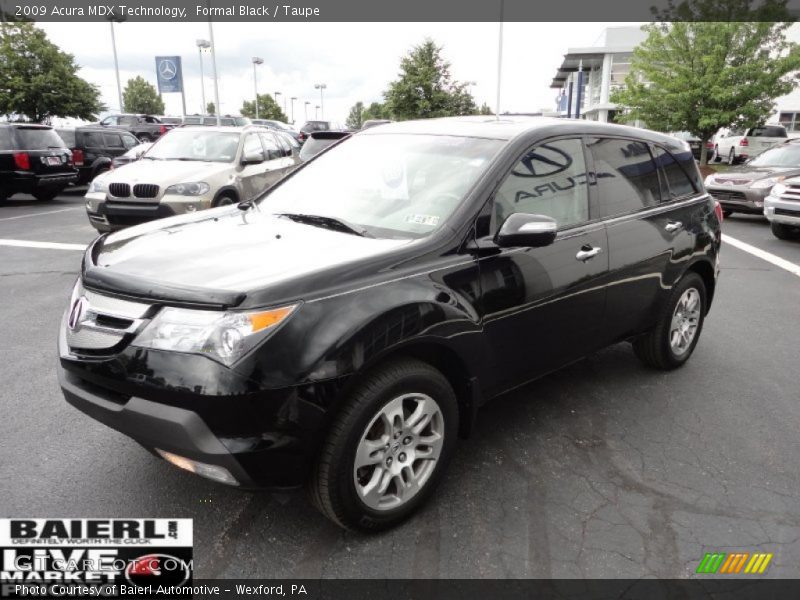 Formal Black / Taupe 2009 Acura MDX Technology