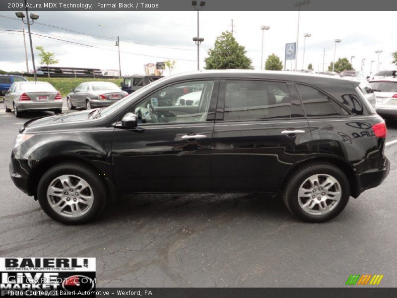 Formal Black / Taupe 2009 Acura MDX Technology