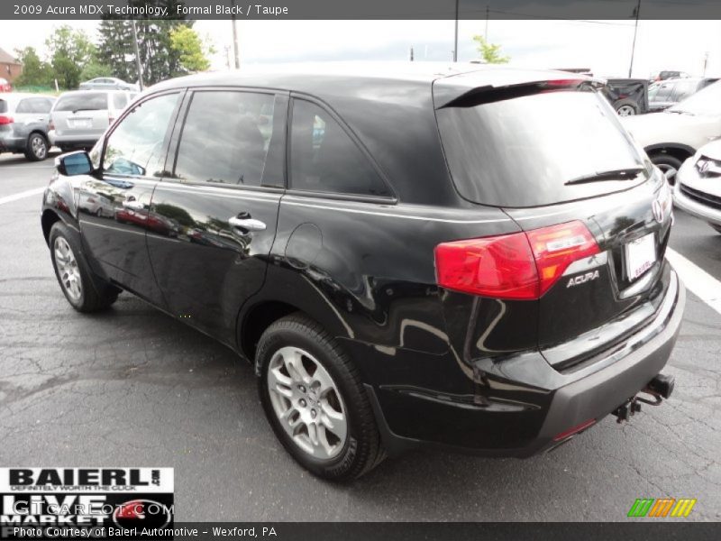 Formal Black / Taupe 2009 Acura MDX Technology