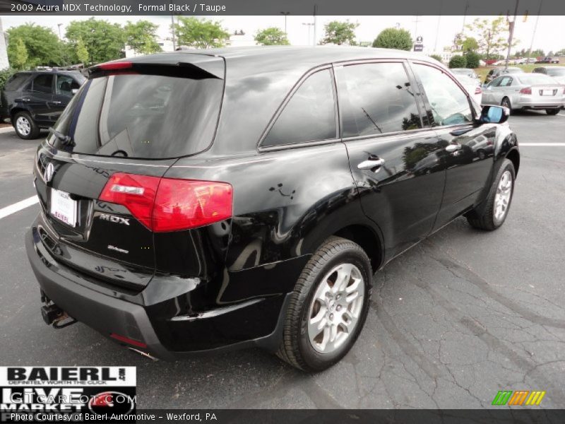 Formal Black / Taupe 2009 Acura MDX Technology