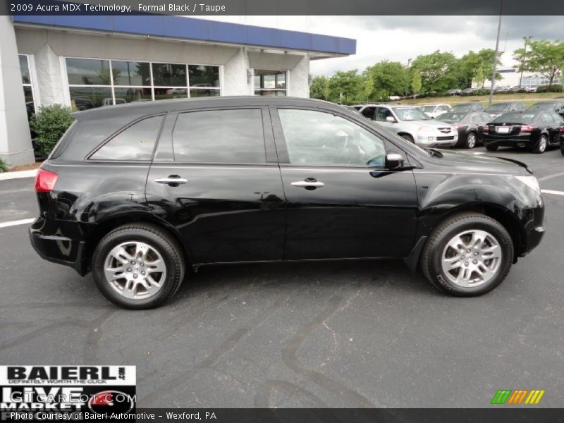 Formal Black / Taupe 2009 Acura MDX Technology