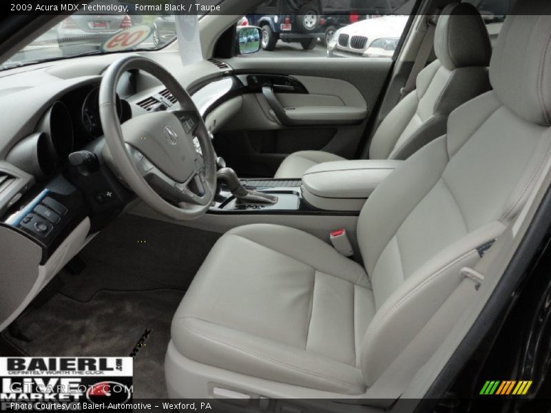 Formal Black / Taupe 2009 Acura MDX Technology
