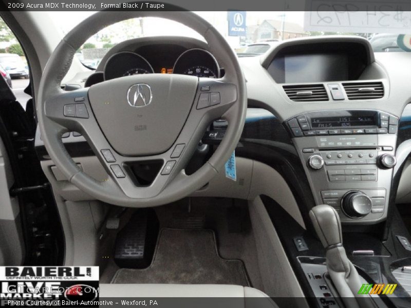 Formal Black / Taupe 2009 Acura MDX Technology