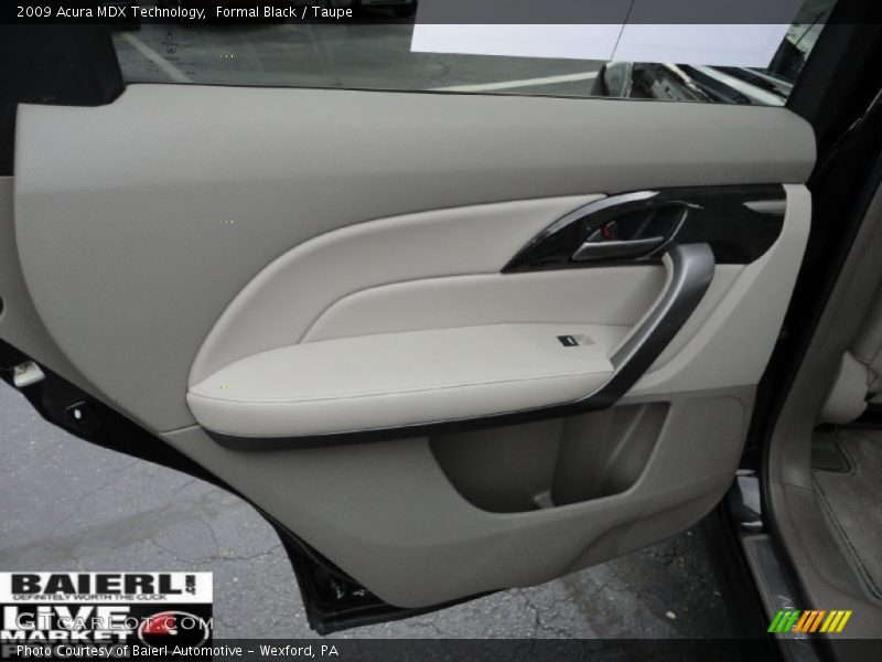 Formal Black / Taupe 2009 Acura MDX Technology