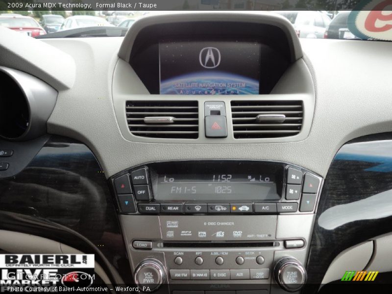 Formal Black / Taupe 2009 Acura MDX Technology