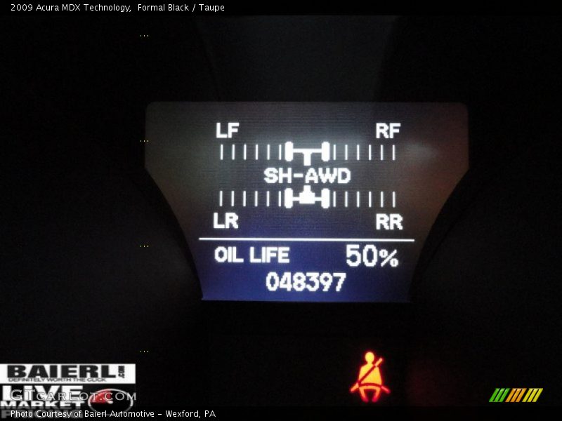 Formal Black / Taupe 2009 Acura MDX Technology