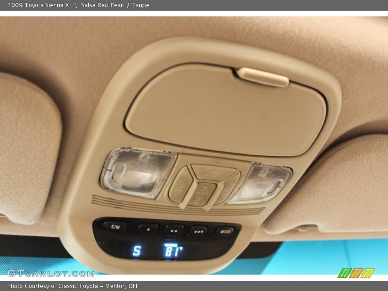 Salsa Red Pearl / Taupe 2009 Toyota Sienna XLE