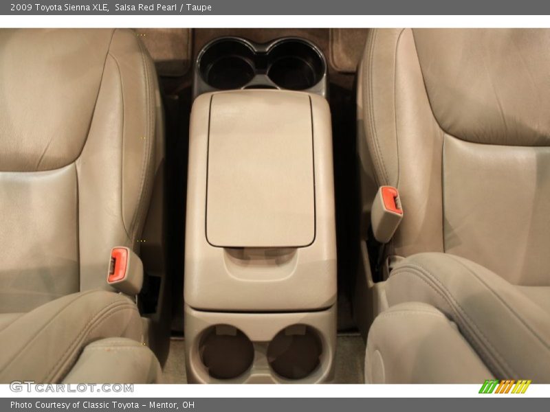 Salsa Red Pearl / Taupe 2009 Toyota Sienna XLE