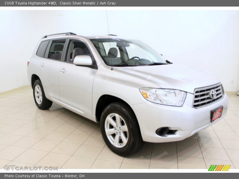 Classic Silver Metallic / Ash Gray 2008 Toyota Highlander 4WD