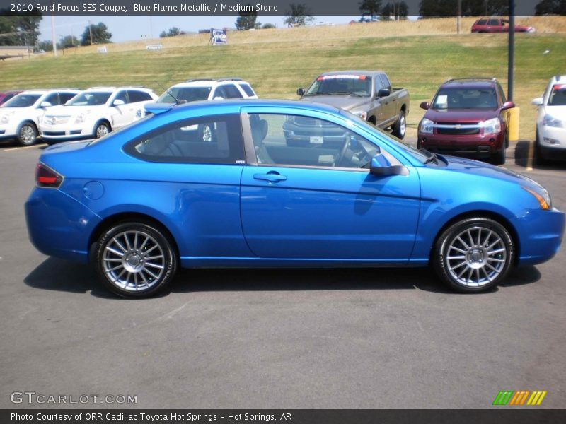 Blue Flame Metallic / Medium Stone 2010 Ford Focus SES Coupe