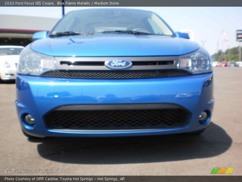 Blue Flame Metallic / Medium Stone 2010 Ford Focus SES Coupe