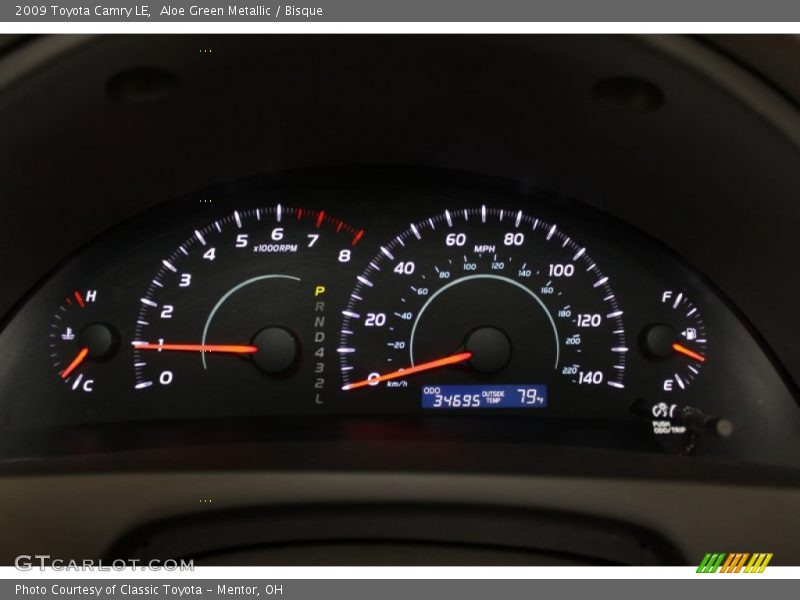 Aloe Green Metallic / Bisque 2009 Toyota Camry LE